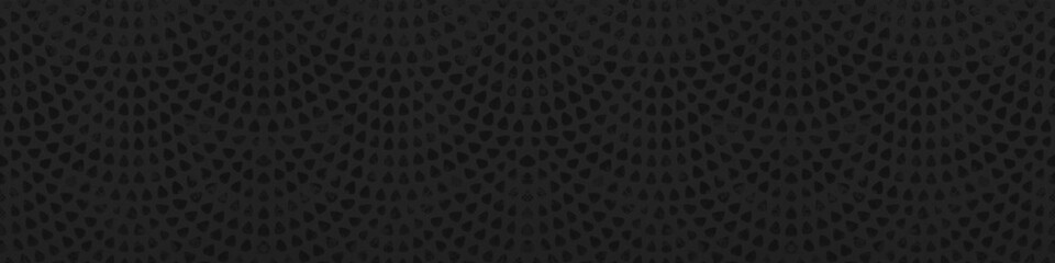 Black anthracite retro tile with stamp art design geometric circle motif print texture background...