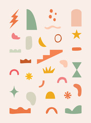 A collection of Abstract Elements and Icons in Vector