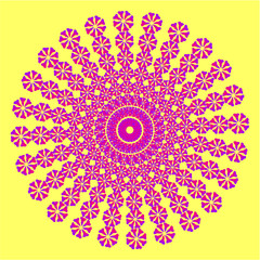 Fototapeta na wymiar hibiscus flower print and embroidery graphic design vector art