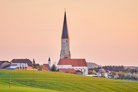 Kirche, Wallfahrtskirche, St. &Auml;gidius, Schildthurn, Schmiding, Zeilarn, Rottal-Inn, Niederbayern, Bayern, Deutschland