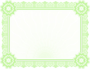 Large certificate - Green