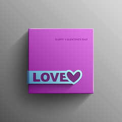 Valentines day, Love, Vector banner