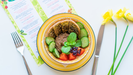 vegetable dish on a plate