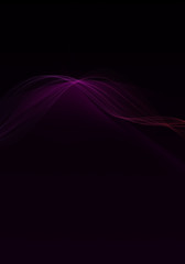 Abstract background waves. Black and purple abstract background for business card or wallpaper