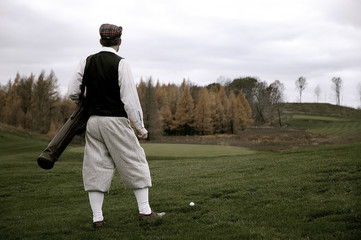 golfer on a golf course
