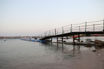 bridge over the beach 