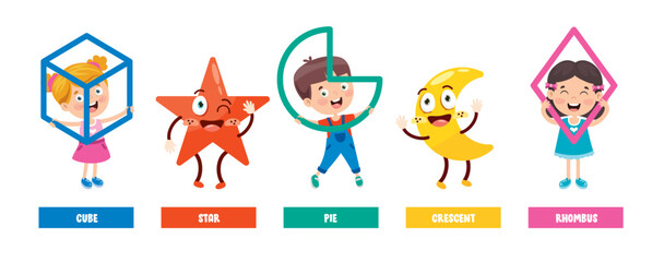 Set Of Basic Geometric Shapes