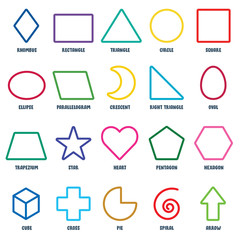 Set Of Basic Geometric Shapes