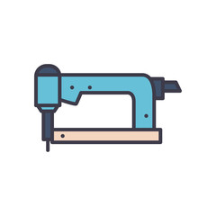 Isolated hand sandler fill style icon vector design