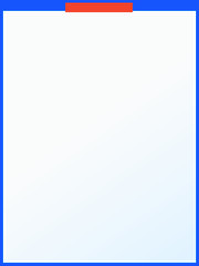 Blue Banner Page With Orange Tab