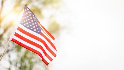 Fototapeta American flag for Memorial Day, 4th of July, Labour Day obraz