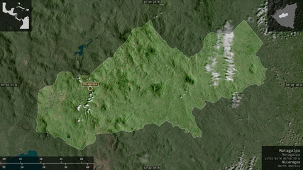Matagalpa, Nicaragua - composition. Satellite