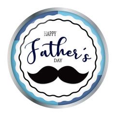 Happy fathers day label