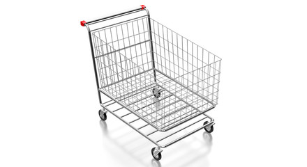 Shopping cart - 3D illustration