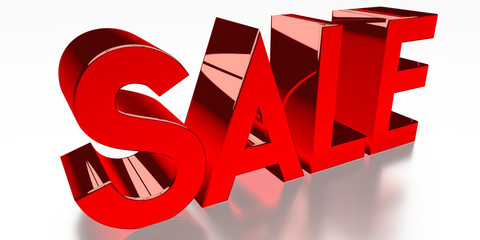 Sale concept - 3D illustration