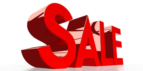 Sale concept - 3D illustration