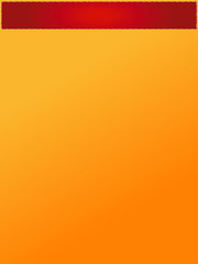 Orange With Red Banner Background