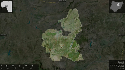 Bauchi, Nigeria - composition. Satellite