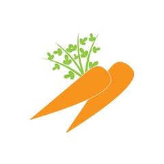 carrot illustration logo vector