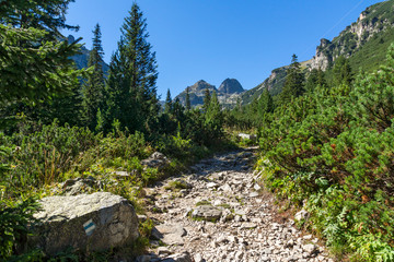 Hiking trail for Malyovitsa peak, Rila Mountain, Bulgaria