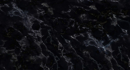 Black marble texture background with natural gray pattern