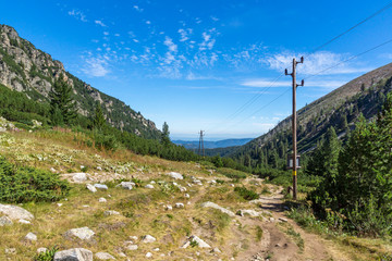 Hiking trail for Malyovitsa peak, Rila Mountain, Bulgaria