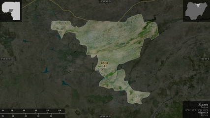 Jigawa, Nigeria - composition. Satellite