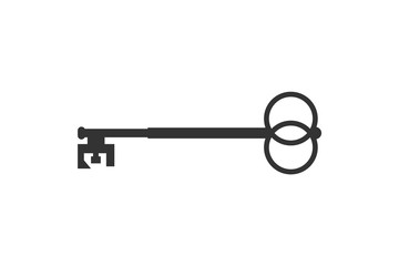 Creative design of vintage key icon