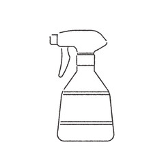 スプレーボトルのイラスト(線画)