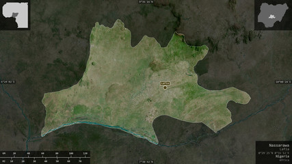 Nassarawa, Nigeria - composition. Satellite