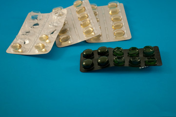 Convolute pills, vitamins. Pharmacy