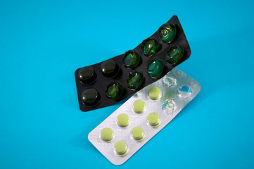 Convolute pills, vitamins. Pharmacy