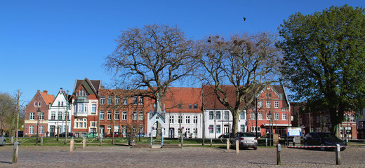 Friedrichstadt Marktplatz in Schleswig-Holstein