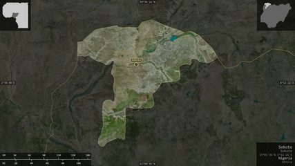 Sokoto, Nigeria - composition. Satellite