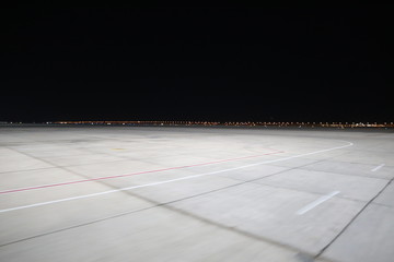empty airport lights