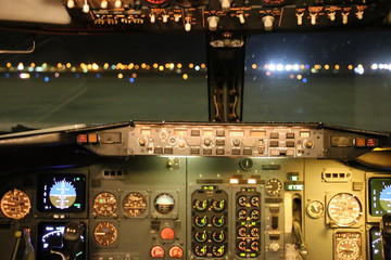 cockpit of airplane
