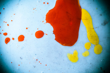 colorful paint splashes