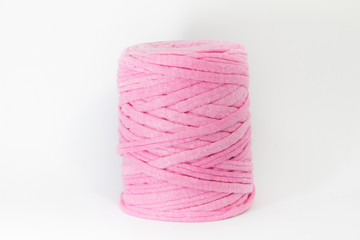 pink fabric with which to make fabrics and crafts