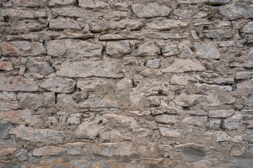 Stone Wall Background on the side of a historic building