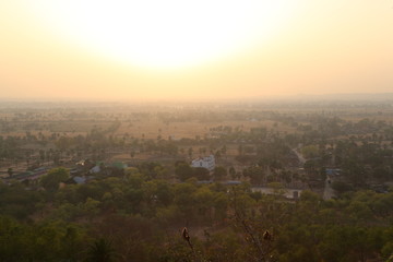 2019-04 sunset monkeys india