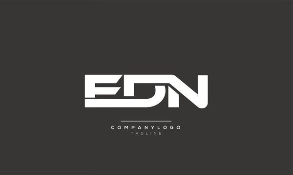 EDN Letter Logo Design Template Icon Vector