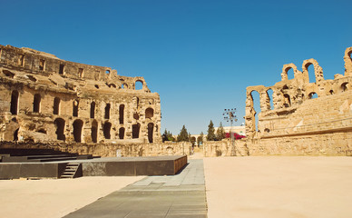 Largest  Roman colosseum in in North Africa