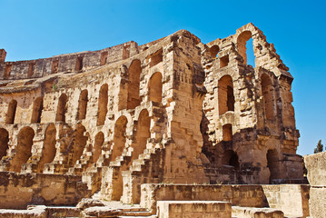 Largest  Roman colosseum in in North Africa