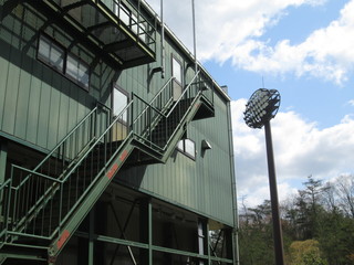 野球のスコアボードの裏側