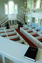 Interior of the First Congregational Church in Bennington Vermont