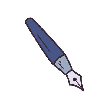 Isolated ink pen fill style icon vector design