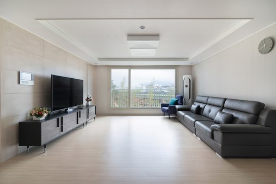 Living room interior of a modern apartment. South Korea apartment interior.