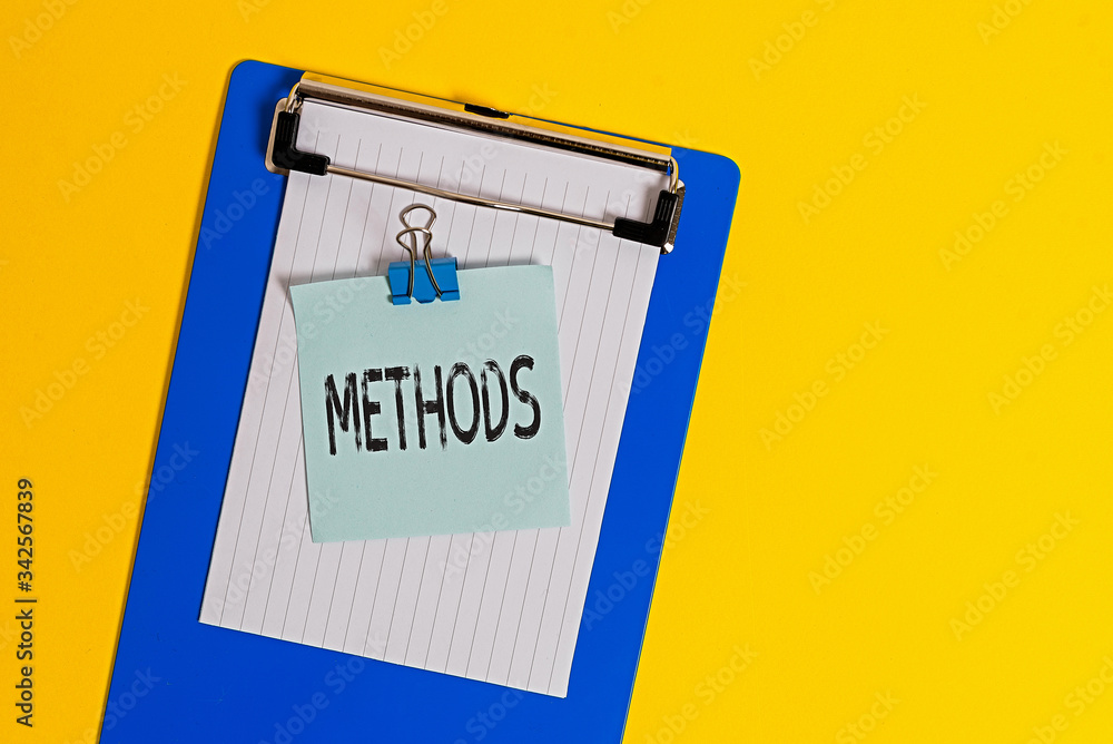 Poster word writing text methods. business photo showcasing the particular form of procedure for accomplish