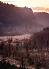 Sunset at the Columbia River gorge