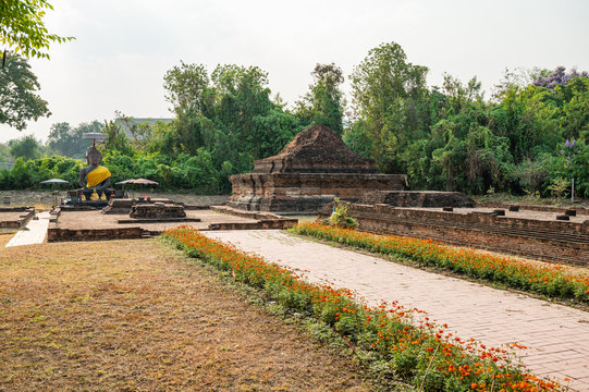 That Kaow temple or Wat That Kaow in Wiang Kum Kam archaeological site